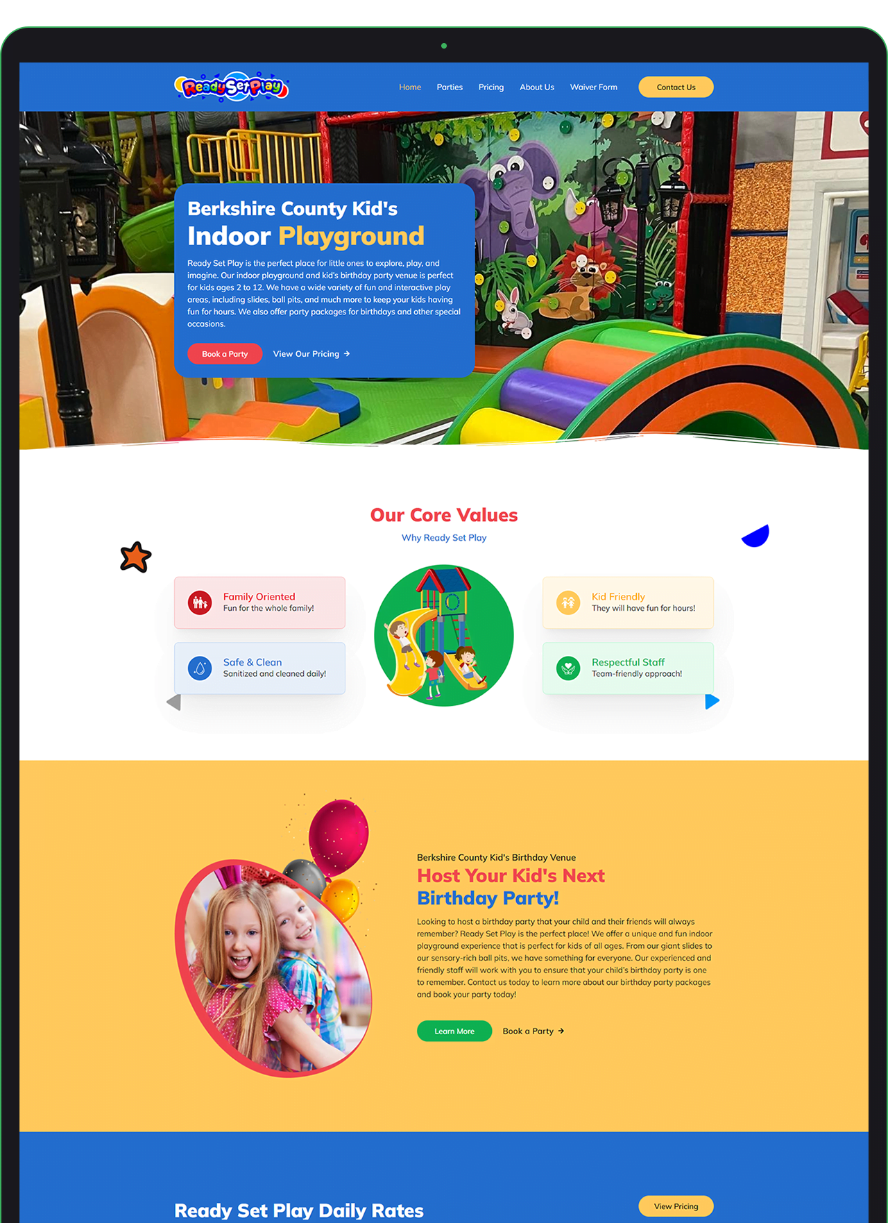Indoor Playground Website Design