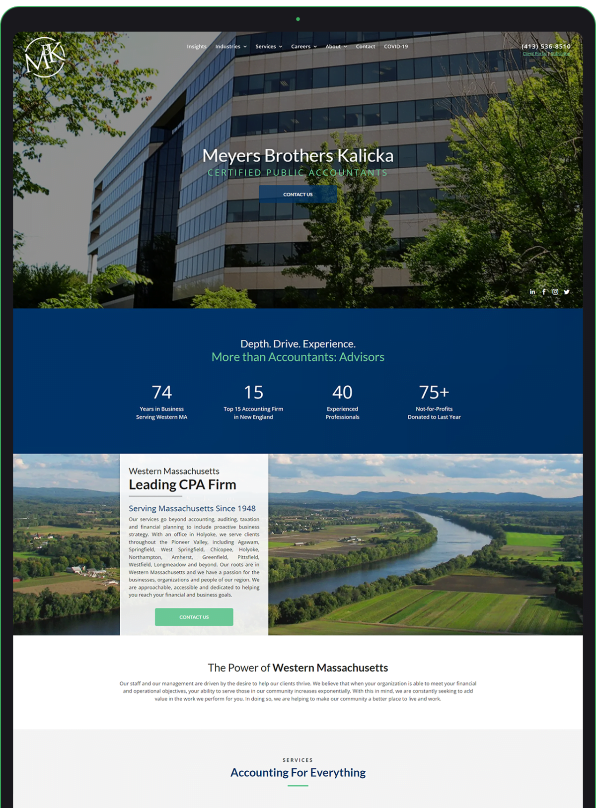 Accounting Firm Website Design Brick House Web Design