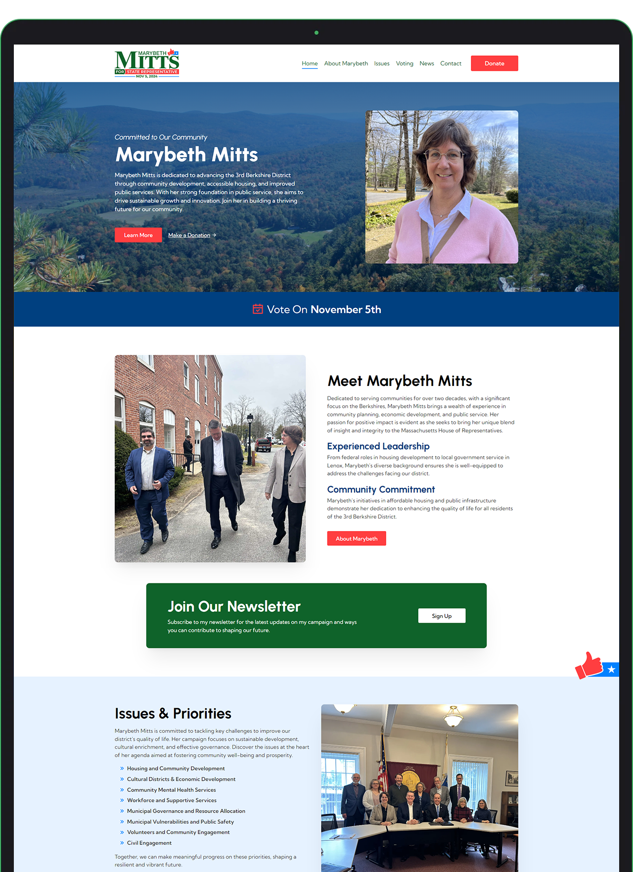 Political Campaign Website