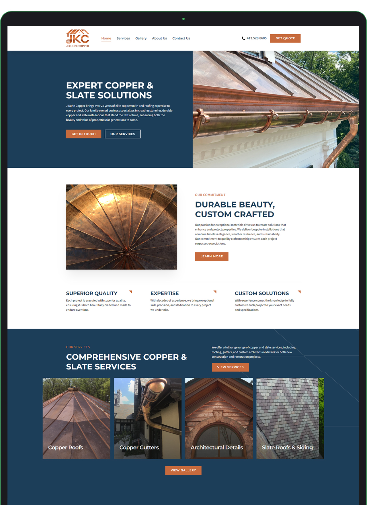 Roofing Website Design